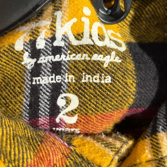 American Eagle 2T Flannel Shirt - Picture 3 of 3